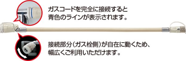 画像4: リンナイ RGH-05K ガスコード 12A・13A用(都市ガス)・ LPG用(プロパンガス)兼用 (4)