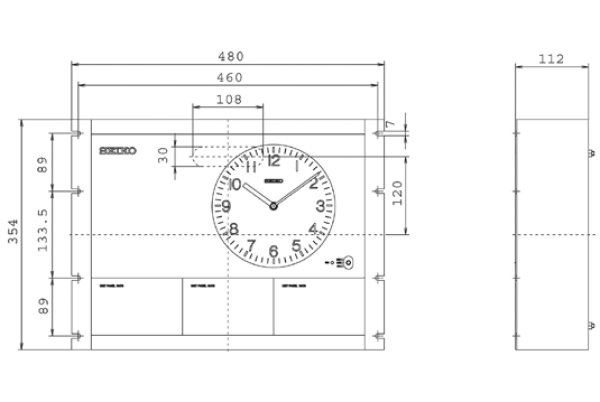 画像2: セイコー QC-5510L 親時計 1回路 長波電波修正SEIKO (2)