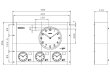 画像2: セイコー QC-5530L 親時計 3回路 長波電波修正 SEIKO (2)