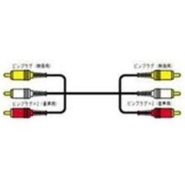 画像1: ビデオコード 1.5m ステレオ 赤白黄ピンコードメタル/赤白黄RCAピンプラグ/AVケーブル/AVピンコード/AVコード/映像音声コード (1)