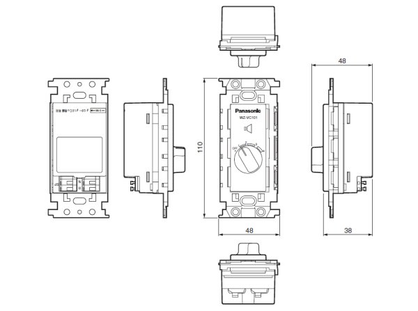 画像2: パナソニック WZ-VC130 0.5〜30Wボリュームコントローラー (2)