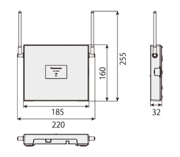 画像3: パナソニック WX-CR200 1.9GHz帯 アンテナステーション (3)