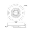 画像2: パナソニック DUK7020 フロアプレート固定型 シルバー丸型89mm 呼びベースねじ 22 (2)