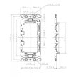 画像2: パナソニック WN3710020 埋込絶縁ワンタッチ取付枠2型(20コ入) (2)