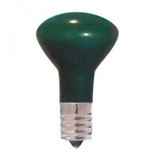 画像1: カラーミニレフ電球 口金E17 110V 7.5W 緑 E17 T-231G (1)