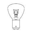 画像2: 回転灯 ランプ BA15D 120V 40W (2)