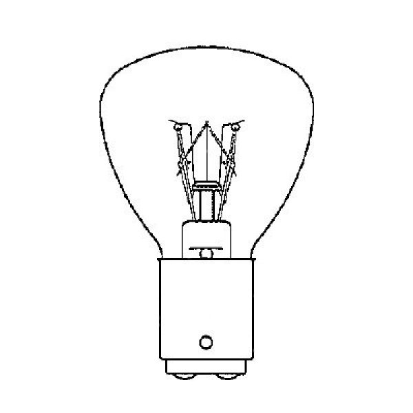画像2: 回転灯 ランプ BA15D 120V 40W (2)