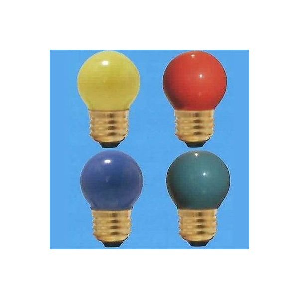 画像2: 寸丸球(ミニボール電球) G40 E26 10W 赤色 (2)