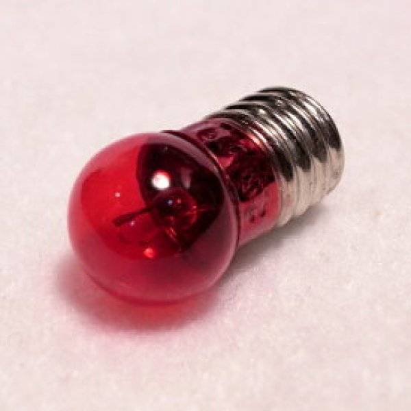 画像1: 豆電球 探検球 電池2個用 2.5V 赤色 2個パック (1)