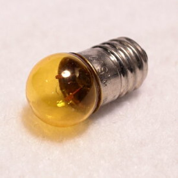 画像1: 豆電球 探検球 電池2個用 2.5V 黄色 2個パック (1)