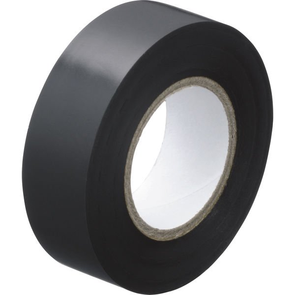 画像1: 電気絶縁用ビニールテープ 0.2mm x 19mm x 10m　黒 (1)