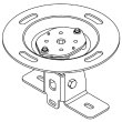 画像1: パナソニック WS-Q148-W スピーカー取付金具 (1)