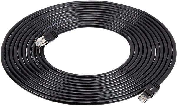 画像1: Amazon ギガビットイーサネット RJ45 Cat 7 ブラック 約6m (1)