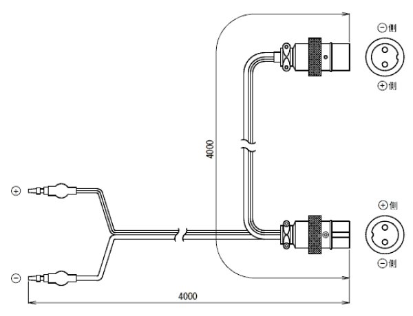 画像2: ユニペックス LS-504 スピーカー接続コード ギボシ⇔2Pメタル (2)