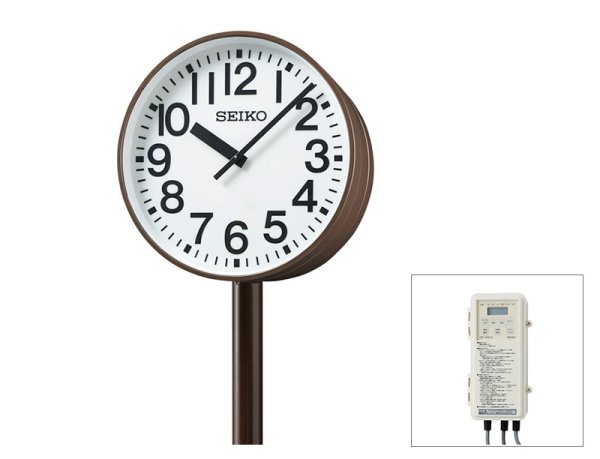 画像1: セイコー SFC-783ER 交流式時計 70cm 両面 FM自動修正付 LED内部照明 (1)