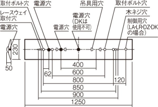 パナソニック XLX460DENPLE9 LED逆富士型ベースライト 幅230mm HF32×2