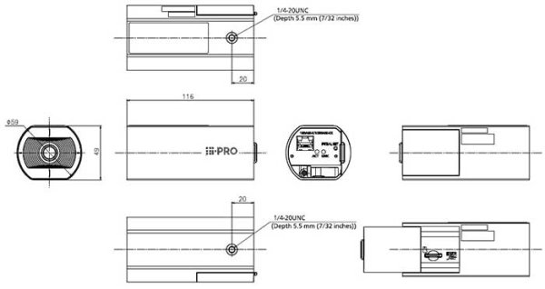 画像2: パナソニック i-PRO WV-U1130A ボックス型カメラ 2MP 屋内用 (2)
