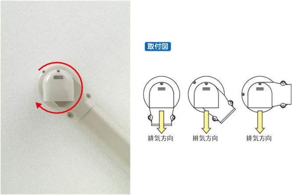 画像2: 因幡電工 LDWX-70-I 配管化粧カバー エアコンキャップ/換気エアコン用 アイボリー  (2)
