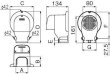 画像3: 因幡電工 LDWX-70-I 配管化粧カバー エアコンキャップ/換気エアコン用 アイボリー  (3)