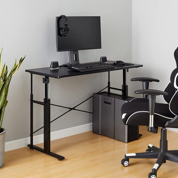 画像2: Amazonベーシック パソコンデスク 昇降式 幅100奥60 (2)