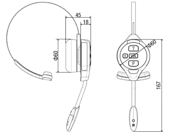画像4: パナソニック WX-CH457 オールインワンヘッドセット (4)