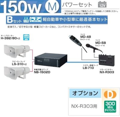 画像1: ユニペックス NX-R303 車載用 リモートミキサー 12V/24V兼用
