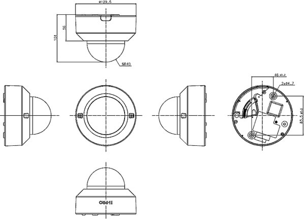 画像2: パナソニック i-PRO WV-U2142LA ドーム型カメラ 4MP 屋内用 (2)