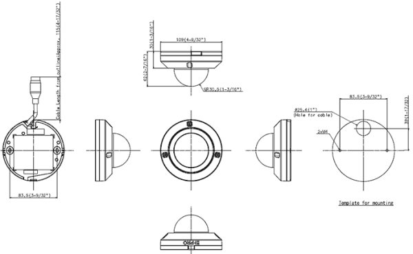 画像2: パナソニック i-PRO WV-U2530LA ドーム型カメラ 2MP 屋外対応 (2)