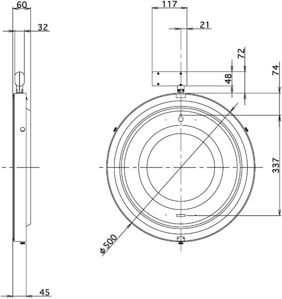 画像3:  CITIZEN（シチズン） 4MY611-B19 直径50cm 電波 壁掛型  (3)