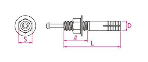 画像2: ユニカ SC-1270 ステンレス アンカー (2)