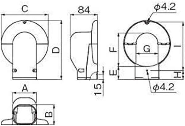 画像2: イナバ LDWM-90-W ウォールコーナー ホワイト (2)