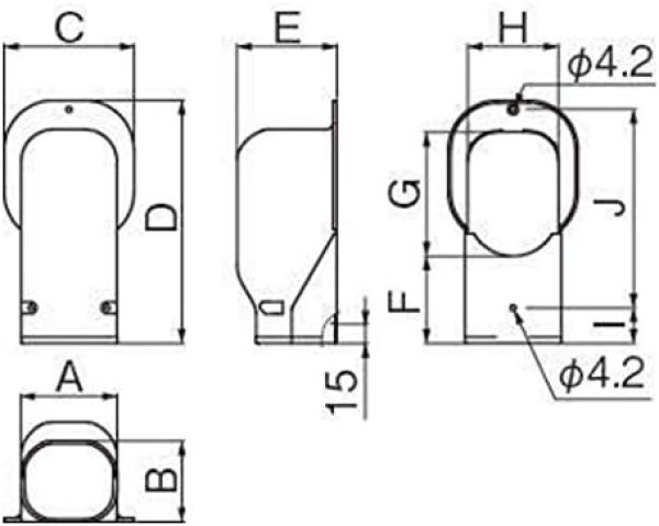画像2: イナバ LDW-90-B ウォールコーナー ブラウン (2)