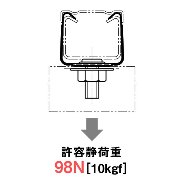 画像2: ネグロス DK1UK-9 開口上向き用器具取付金具 レースウェイDP1用 (2)