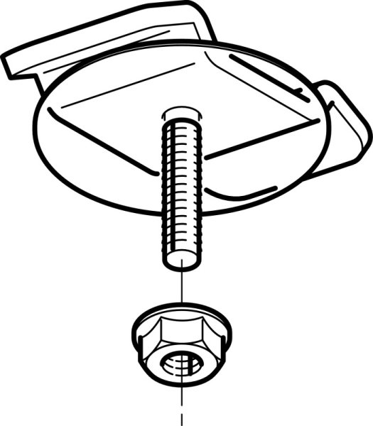 画像1: ネグロス DK1-4　開口下向き用器具取付金具 (1)