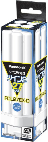 画像1: パナソニック FDL27EX-D コンパクト蛍光灯 昼光色 (1)