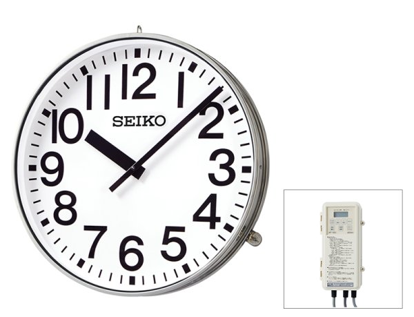 画像1: セイコー SFC-107R 交流式時計 100cm ステンレス FM自動修正付 (1)