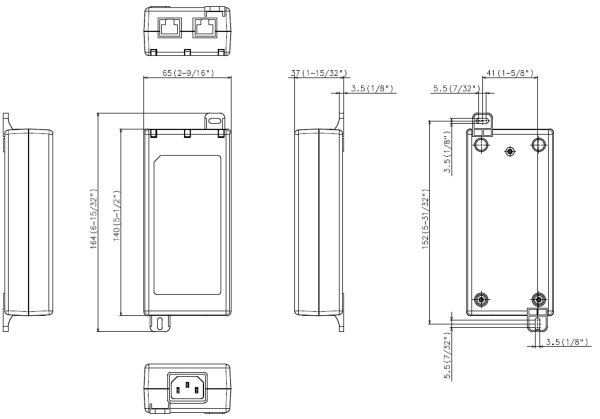 画像2: パナソニック WJ-PU201UX　PoEカメラ電源ユニット (2)