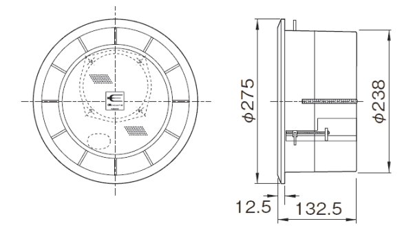 画像2: ユニペックス DCS-60T 天井埋込スピーカー トランス内蔵型 (2)