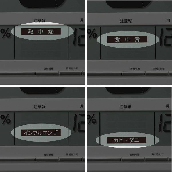 画像4: リズム(RHYTHM) 8RZ200-003　大画面 掛け 置き 兼用 時計 高精度 温度 湿度 カレンダー (4)