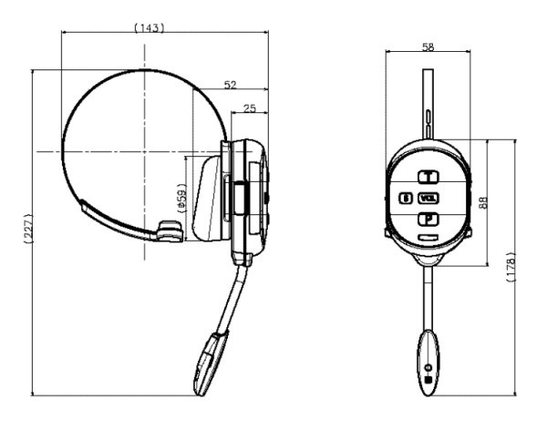 画像3: パナソニック WX-CH458 オールインワンヘッドセット (3)