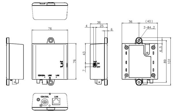 画像5: i-PRO　パナソニック WJ-PC200UX　PoE給電機能付 同軸-LANコンバーター (5)