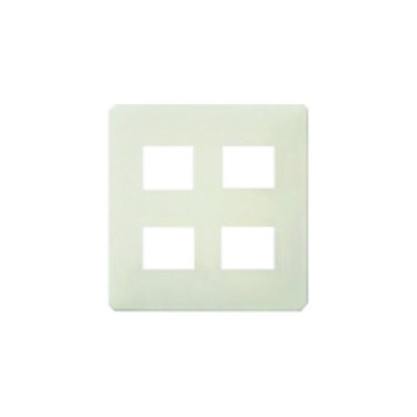 画像1: パナソニック WN6804WK フルカラーワンタッチモダンプレート 4コ用 (1)