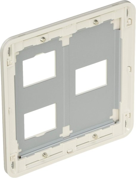 画像2: パナソニック WTF7773W  簡易耐火用コンセントプレート(2コ+1コ用) ホワイト (2)