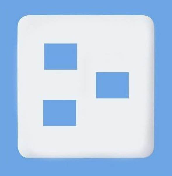 画像1: パナソニック WTF7073W コンセントプレート(2コ＋１コ用・ホワイト) (1)