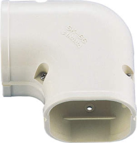 画像1: イナバ　SK-100-I　配管化粧カバー　スリムコーナー平面９０° (1)