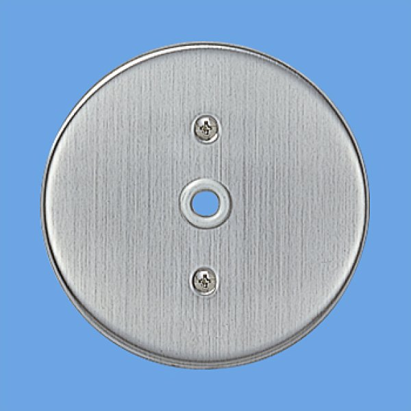 画像1: パナソニック WN7580 新金属丸型電話線プレート(取付枠付) (1)