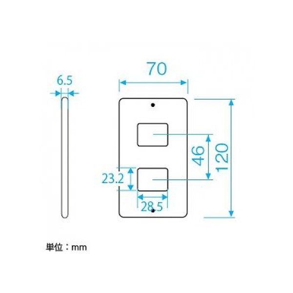 画像2: パナソニック WN7502010 フルカラー新金プレート 2コ用 (2)