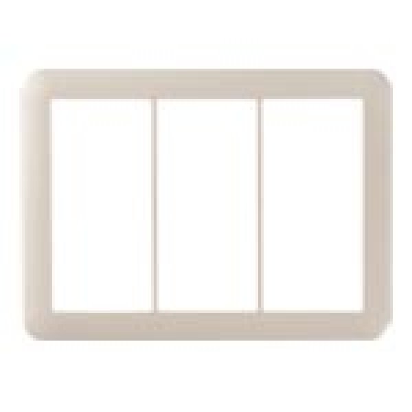 画像1: パナソニック WTC7103F コスモシリーズワイド21 スイッチプレート(3連用) (1)