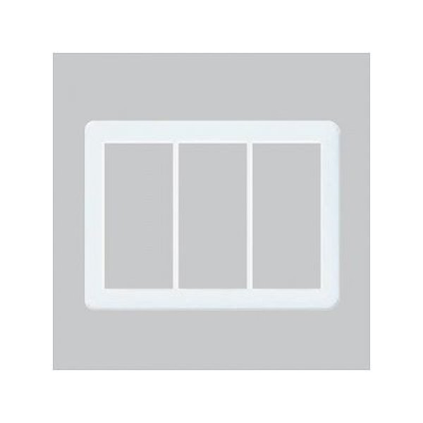 画像1: パナソニック WTC7103W コスモシリーズワイド21 スイッチプレート(3連用) (1)