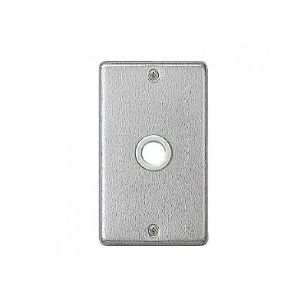 画像1: パナソニック WN7561 新金属大穴電話線プレート 1連用 取付枠付 (1)